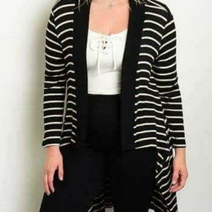 New Plus Stripe Sweater 1x 2x 3x